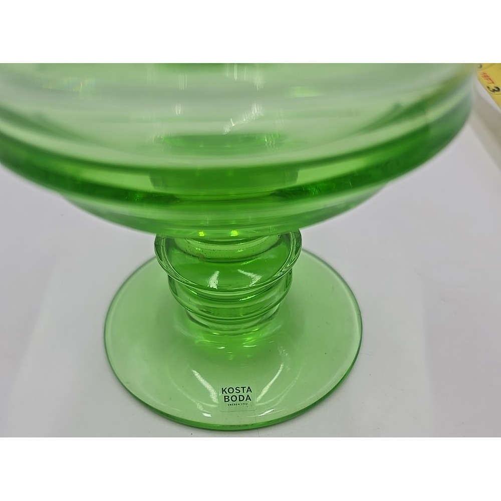 VTG KOSTA BODA By Me Green Footed Bowl Martti Rytkonen - Picture 9 of 9